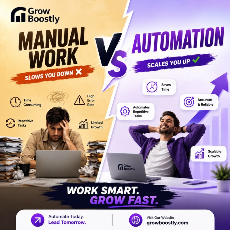manual work keeps businesses busy… not scalable